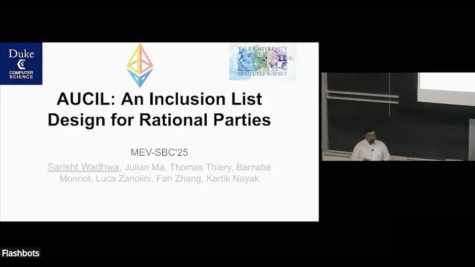 AUCIL- An Inclusion List for Rational Parties
